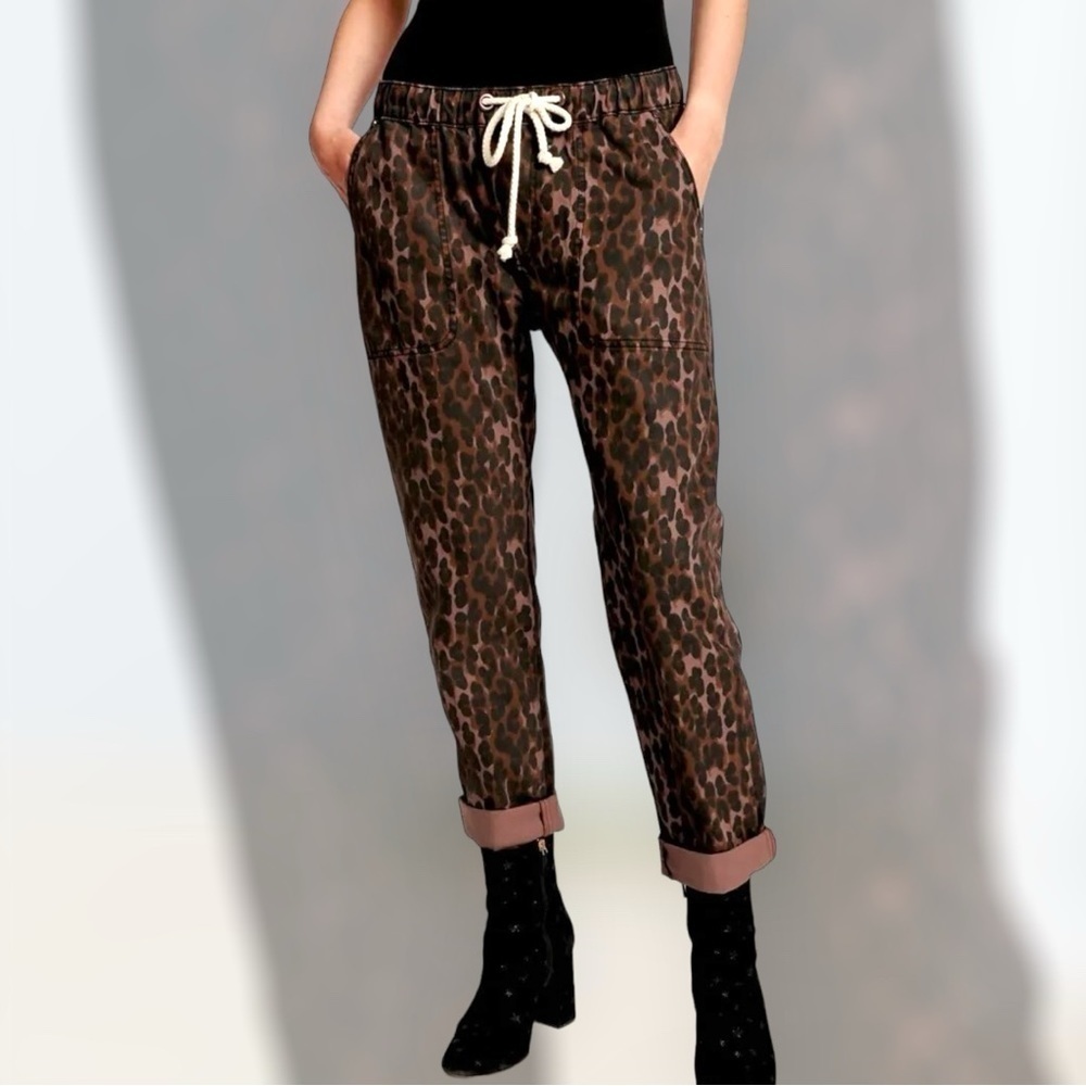 One Teaspoon Leopard Print Jeans